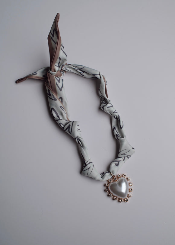 Heart Scarf Necklace