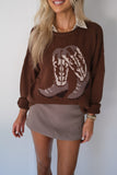 Western Boots Sweater